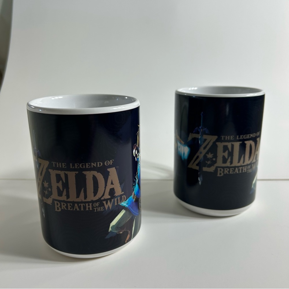 The Legend of Zelda 16 oz Coffee Mug Cup Breath of the Wild New Set of TWO